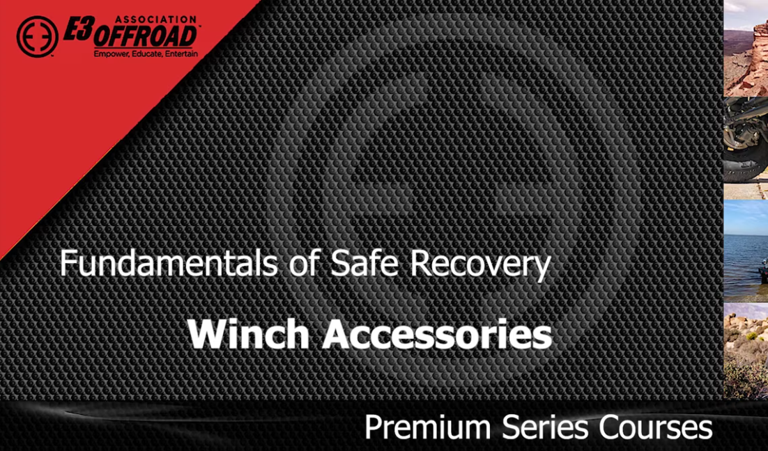 free offroad course - safe recovery course - winch accessories