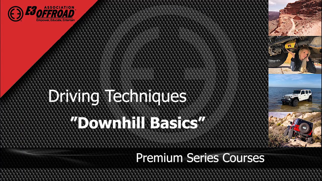Driving Techniques Downhill Basics